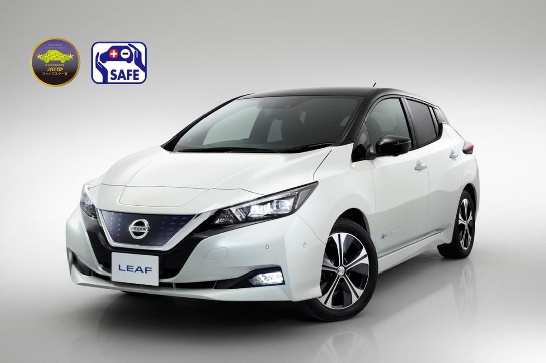 El nuevo Nissan LEAF obtiene una calificación de cinco estrella