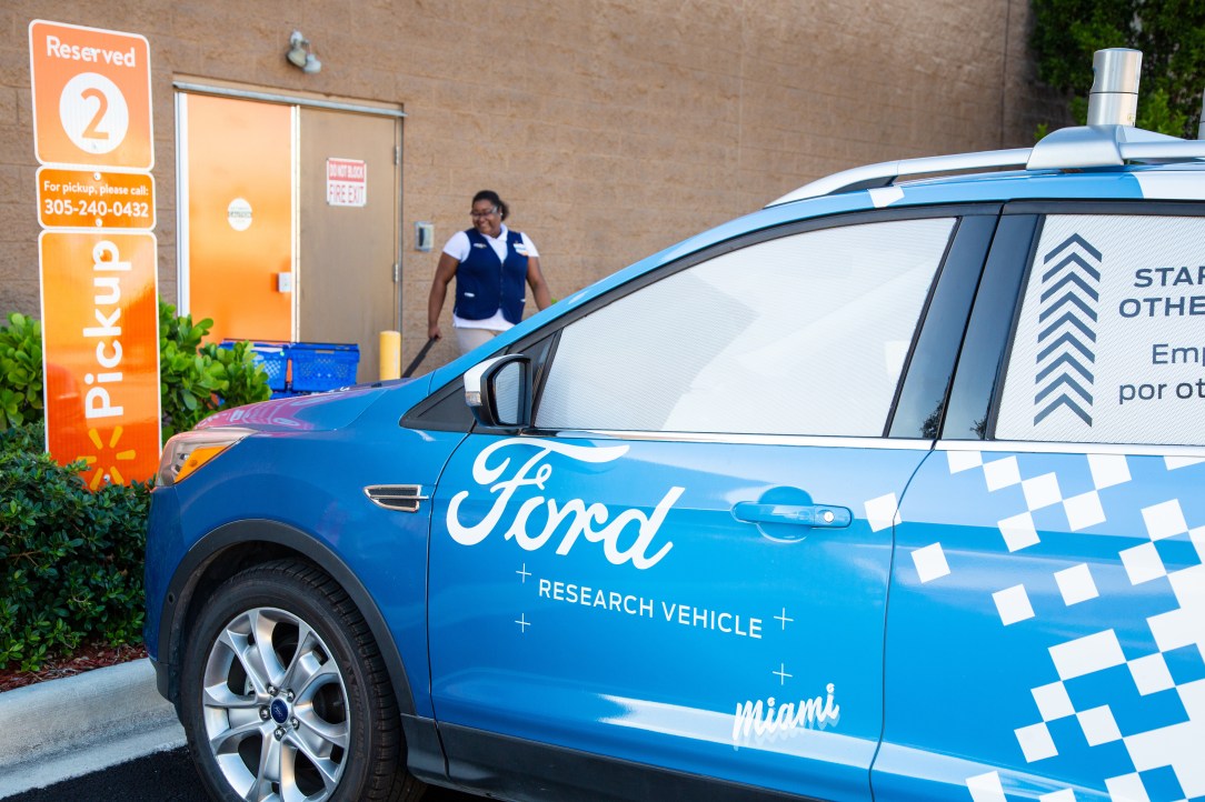 Ford and Walmart Self-driving Delivery Vehicle