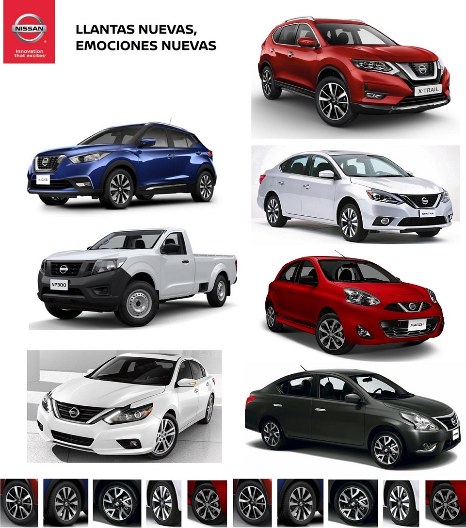 Nissan amplía su oferta de llantas para todos sus modelos a lo