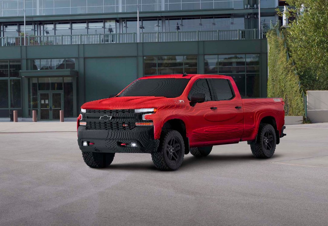 Chevrolet revealed the first-ever full-size LEGO® Silverado at