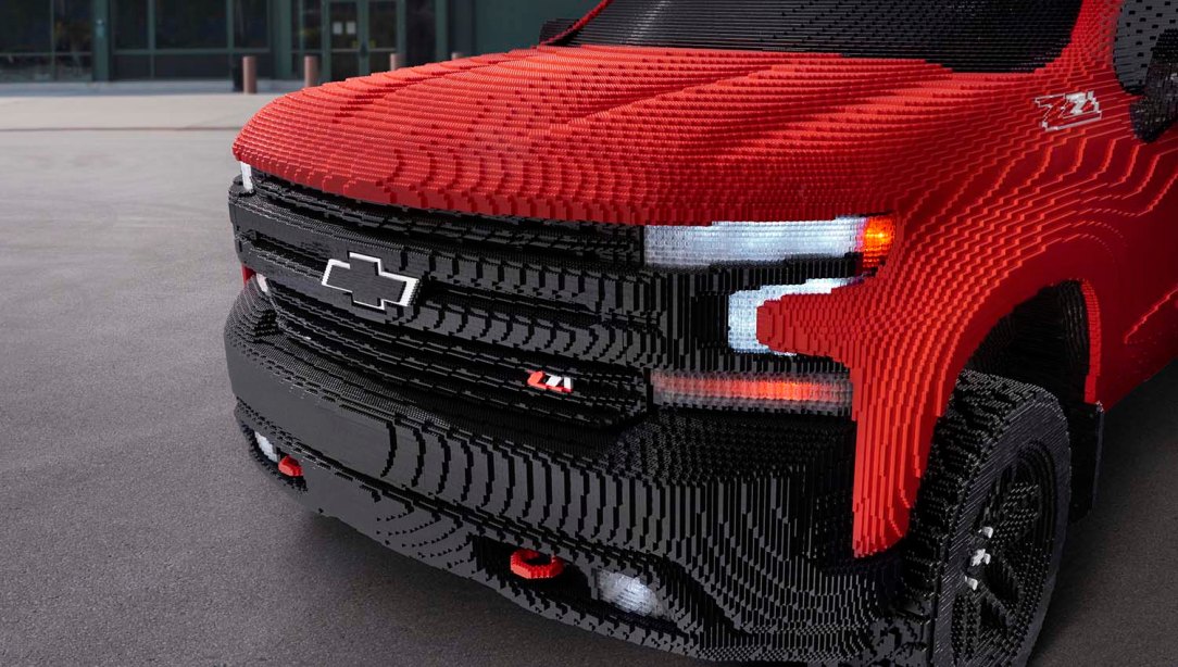 Chevrolet revealed the first-ever full-size LEGO® Silverado at