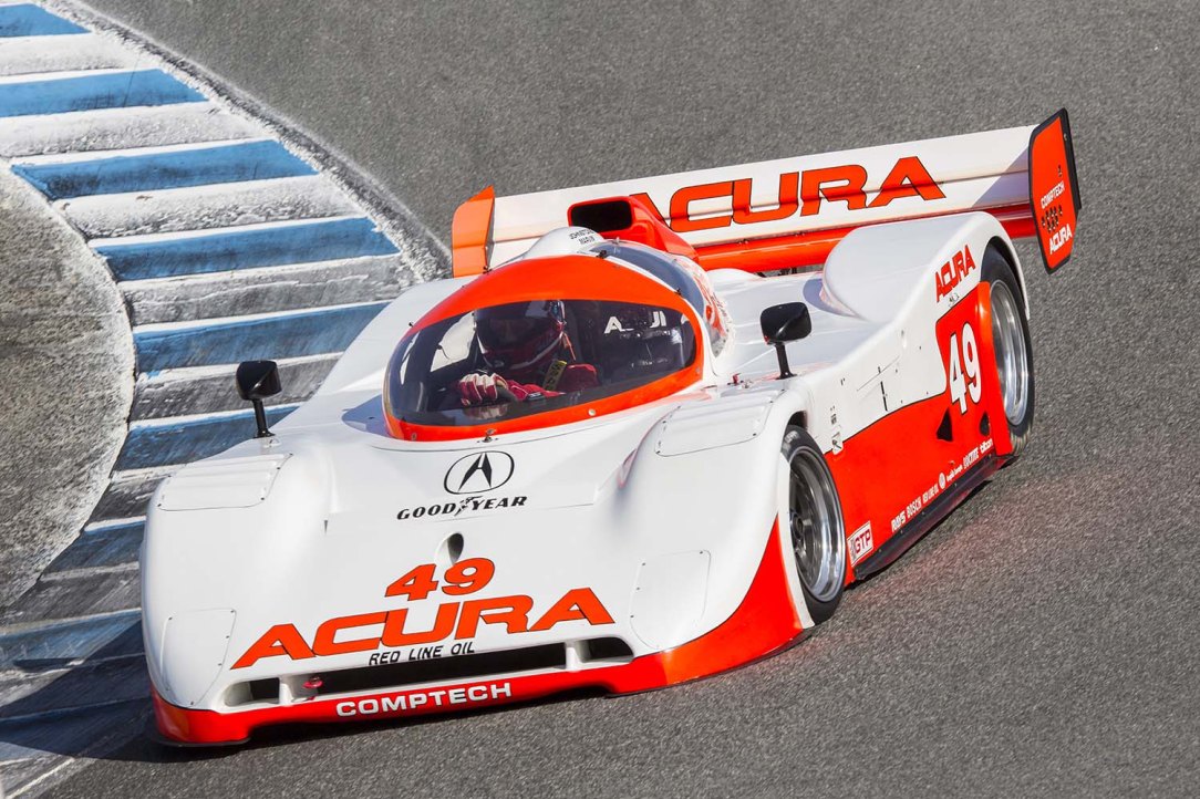 Parker Johnstone in the Spice Acura at the Monterey Motorsports