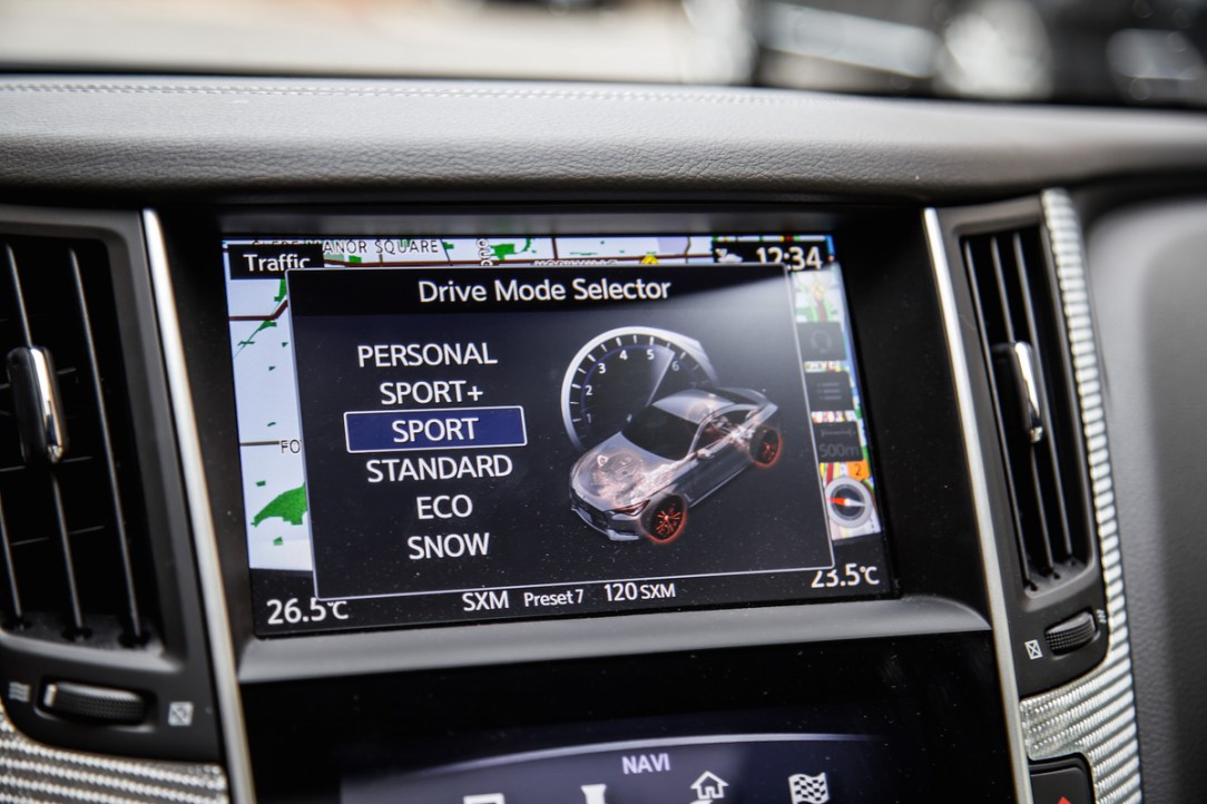 INFINITI modos de manejo para toda ocasión